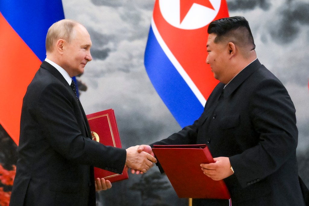 The two met as Putin visited North Korea for the first time in 24 years.