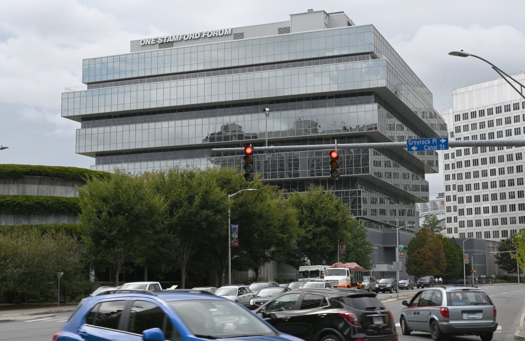 Headquarters of Purdue Pharma, the maker of OxyContin, in Stamford, Connecticut on September 16, 2019