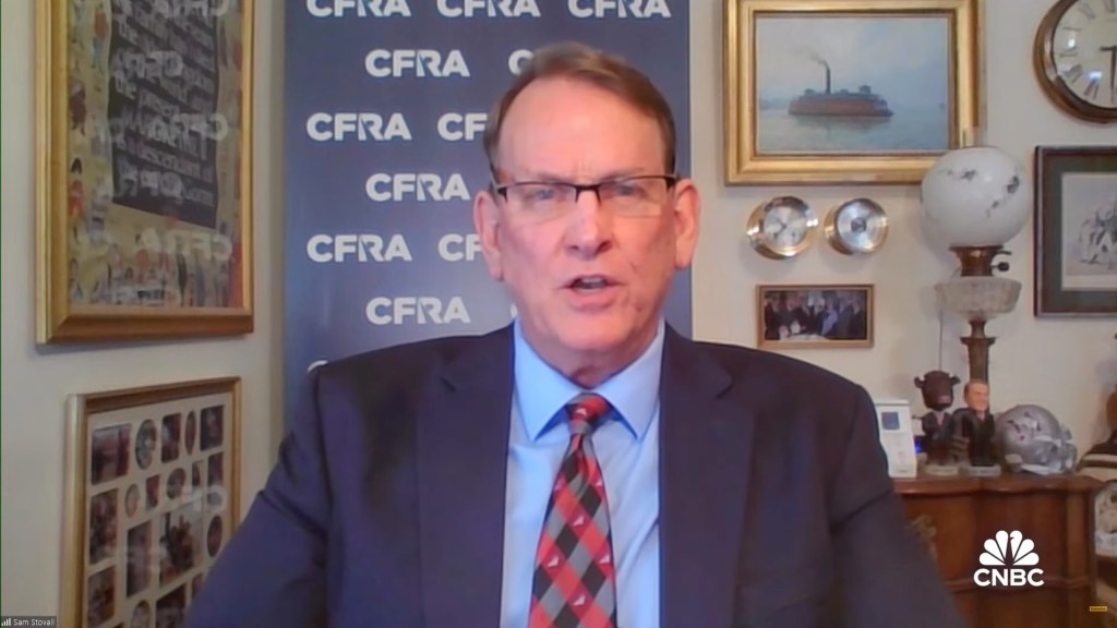 Tech is "the only outperforming sector," CFRA Research's chief investment strategist Sam Stovall warned.