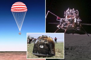 The re-entry capsule landed in China's Inner Mongolia region on Tuesday.
