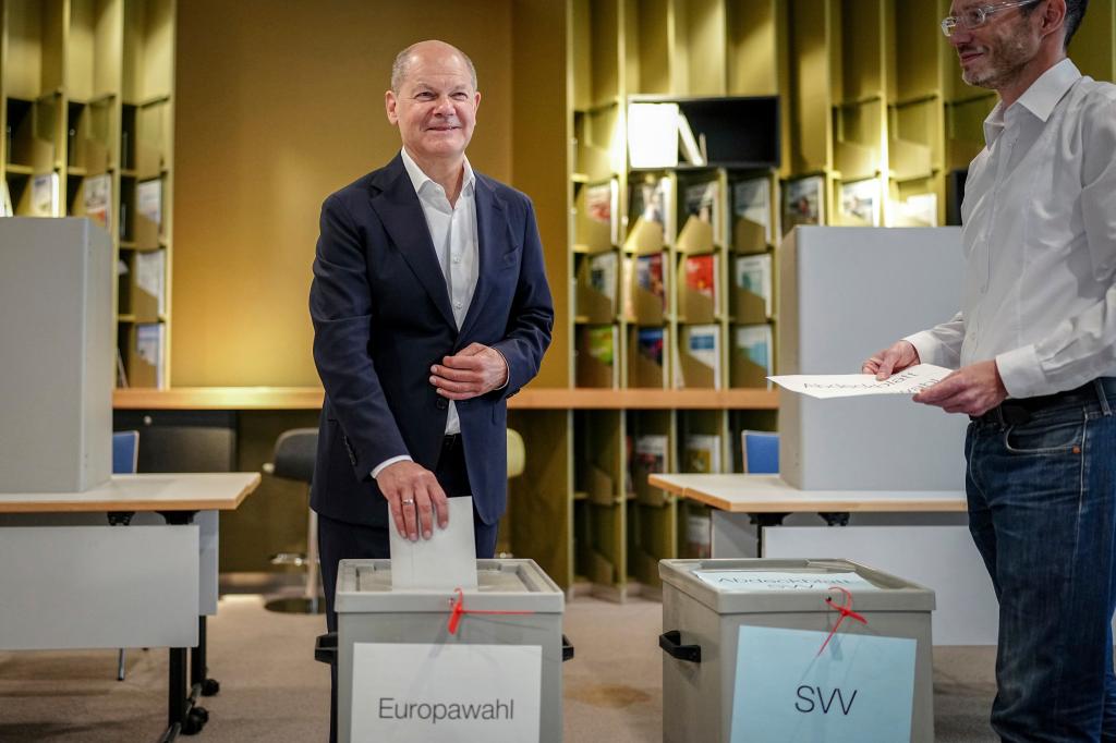 It was a major blow to German Chancellor Olaf Scholz's whose party is projected to receive less votes than the opposition.