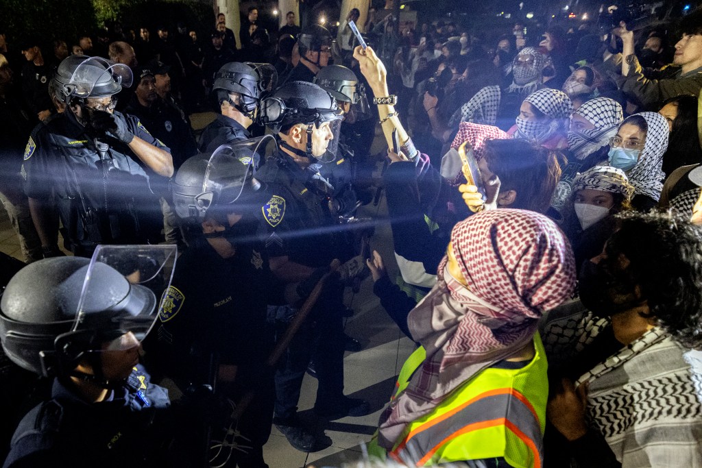 Several protesters were arrested by UCLA police following a new attempt to set up an encampment on the University campus.