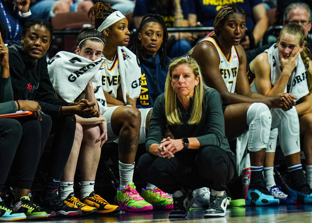 Indiana coach Christie Sides is not pleased with her team's defense.