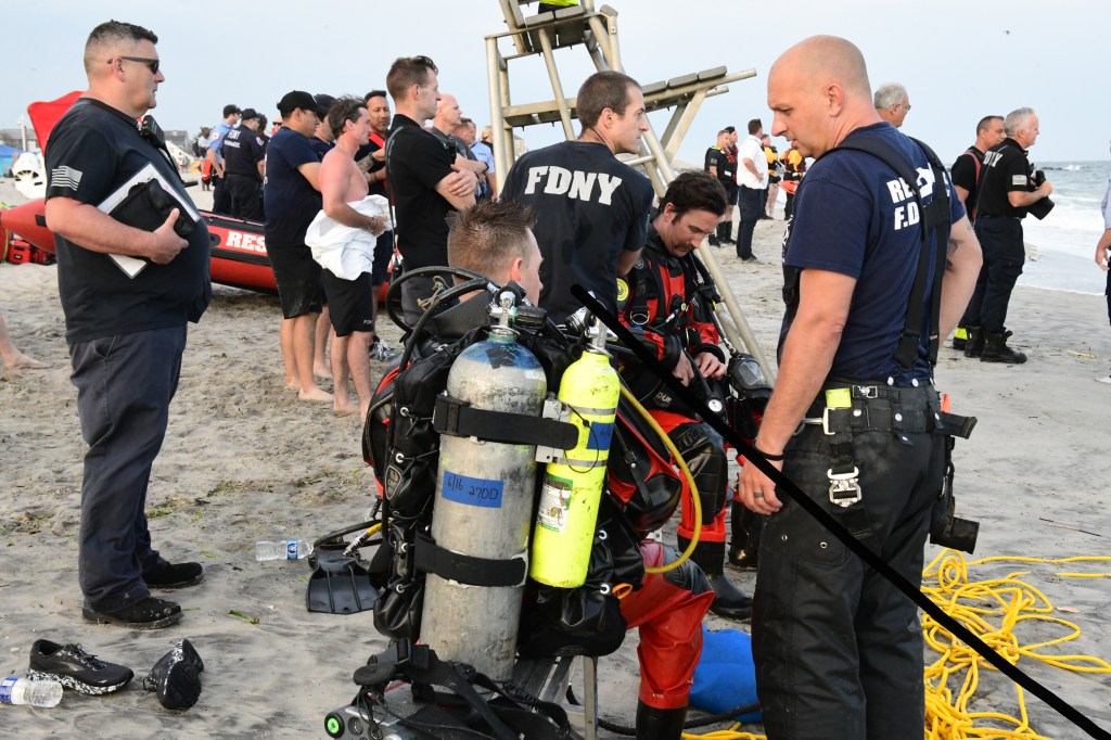 NYPD divers were out searching for the boys, who vanished shortly after lifeguards got off the clock.
