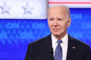 President Joe Biden participates in the first 2024 presidential election debate at CNN Atlanta studios in Atlanta, Georgia, USA, 27 June 2024.