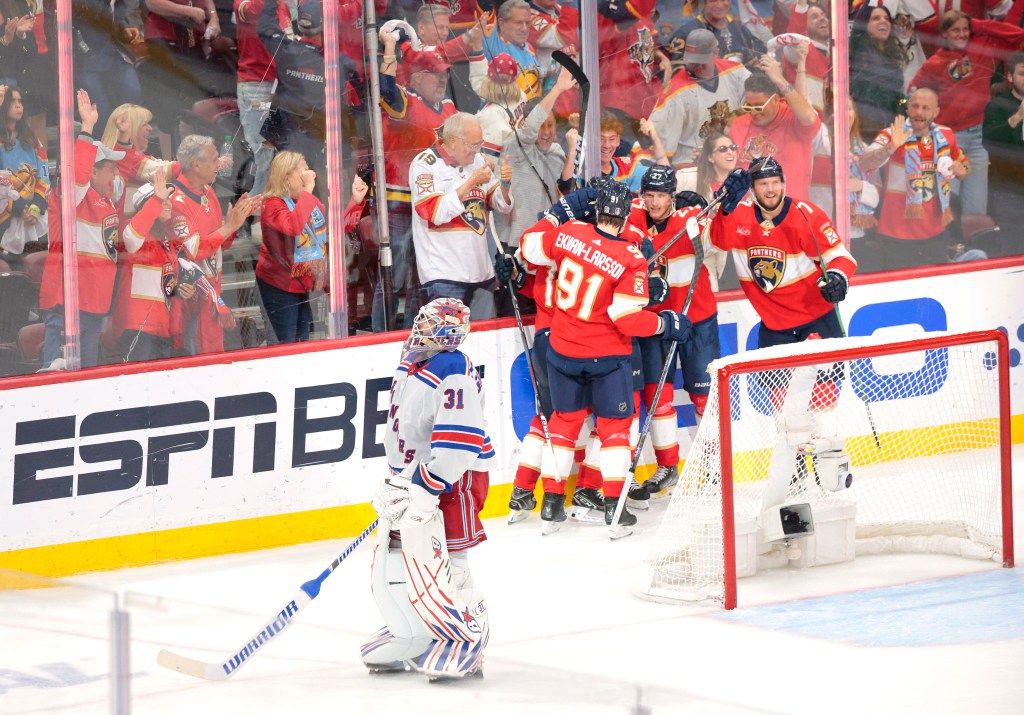 The Panthers defeated the Rangers in the Eastern Conference Finals en route to a Stanley Cup Final appearance.