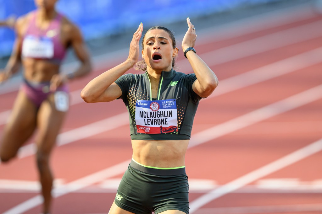 Sydney McLaughlin-Levrone sets a new world record in the women's 400 meter hurdles with a time of 50.65 at the US Olympic Track and Field Team Trials. 