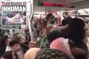 The man was filmed asking if there were any Zionists on the subway because "this is your chance to get off."