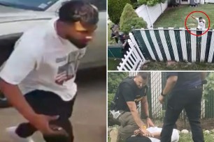 Guarav Gill, a murder suspect who was on the run for five hours after allegedly shooting two women in New Jersey, was finally arrested when police cornered him in a backyard in Carteret.