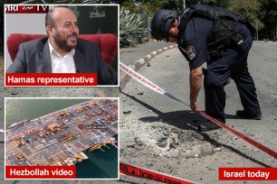 Israel warned about the prospects of an "all-out war" in Lebanon after Hezbollah militants published disturbing drone footage of the Jewish state – as Hamas' representative in Lebanon, Ahmad Abd Al-Hadi, laughed about Oct. 7.