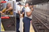A man was accidentally pushed onto the tracks in Brooklyn on Thursday