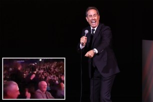 Jerry Seinfeld performs onstage at the 2023 Good+Foundation A Very Good+ Night of Comedy Benefit at Carnegie Hall on October 18, 2023 in New York City