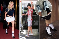 Ankle versus crew socks as seen on celebs