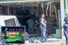 Four dead, 9 injured after minivan plows into Long Island nail salon