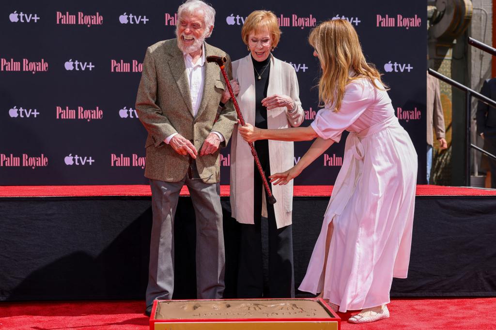 Dick Van Dyke, Carol Burnett, and Laura Dern. 