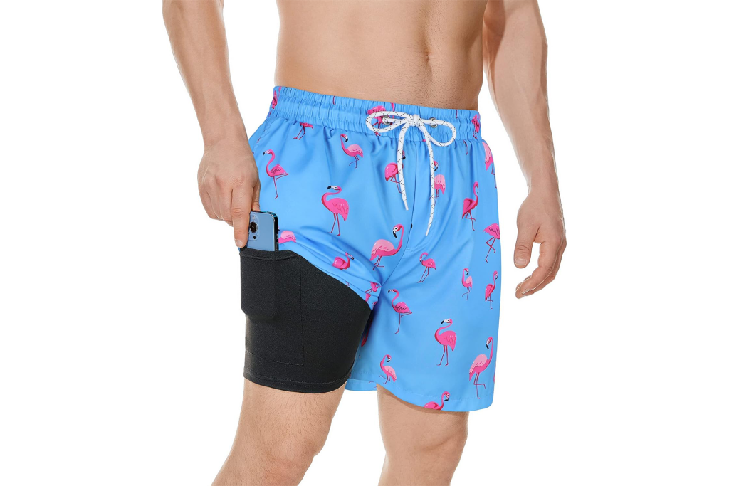 American Trends Quick Dry Swim Trunks with Liner 