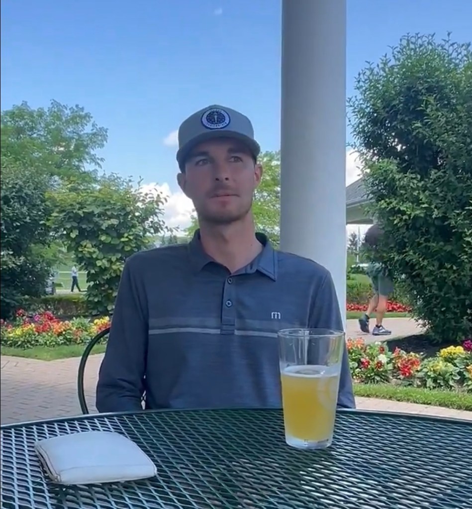 Nick Bienz just before playing the playoff qualifier on Monday.