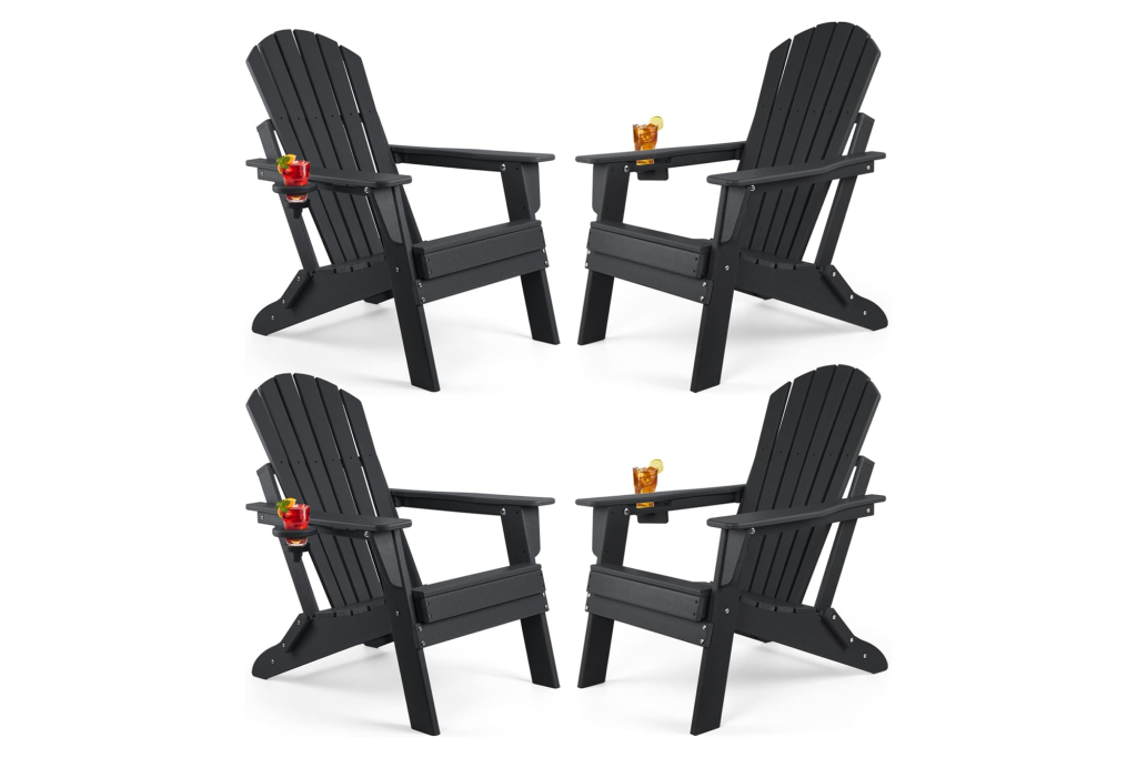 FUNBERRY Folding Adirondack Chairs (Set of 4)