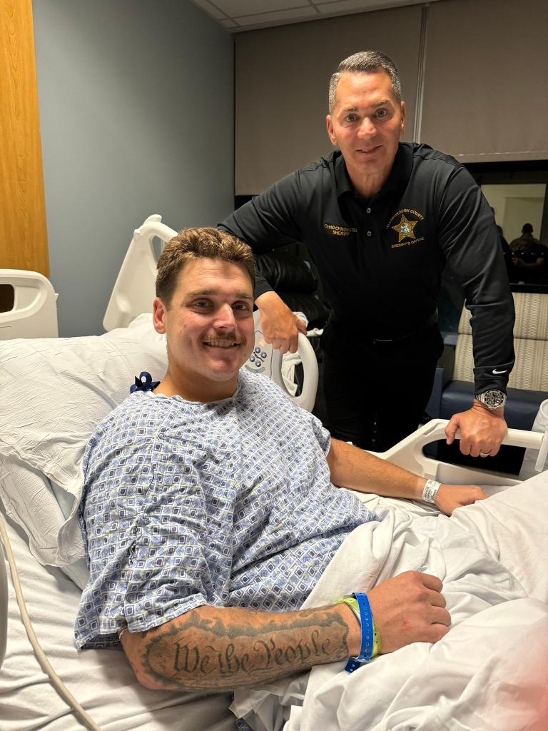 McGough, a two-year vet, underwent surgery Sunday morning to pull a bullet from his leg.
