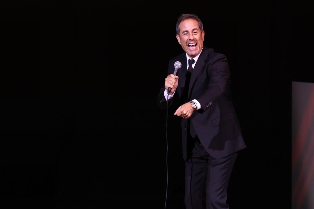 Seinfeld performs onstage at the 2023 Good+Foundation âA Very Good+ Night of Comedyâ Benefit at Carnegie Hall on October 18, 2023 in New York City.