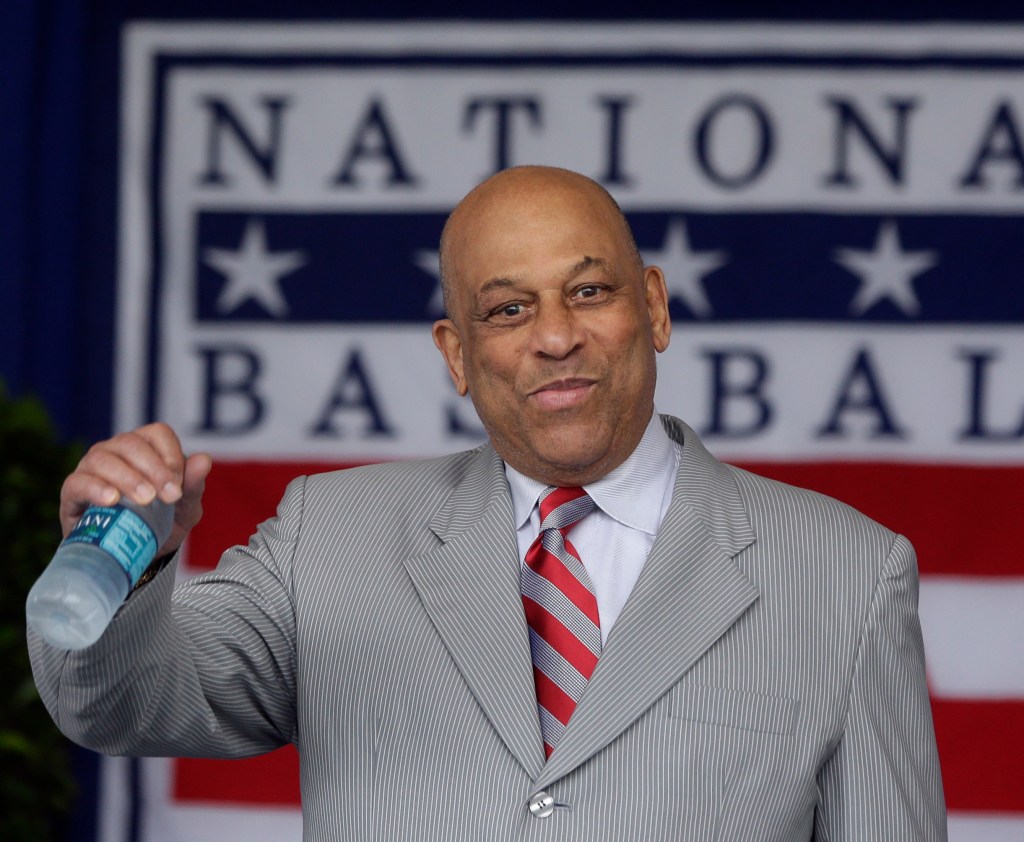 Hall of Famer Orlando Cepeda attends Baseball Hall of Fame induction ceremonies July 28, 2013, in Cooperstown, N.Y. 