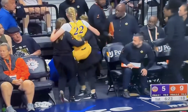 Sparks rookie Cameron Brink was carried to the locker room after suffering an apparent injury against the Sun on Tuesday.