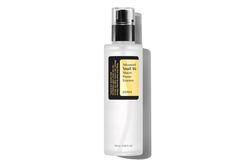 A bottle of snail mucin from COSRX.