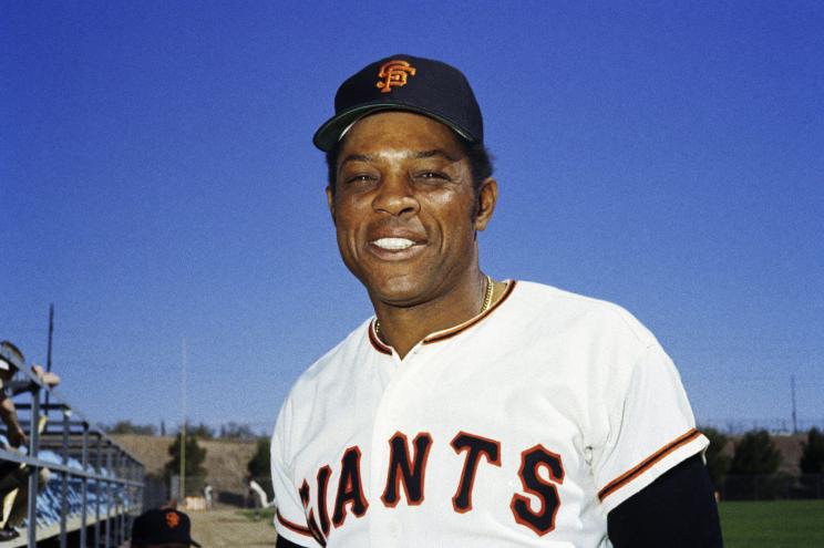 San Francisco Giants' Willie Mays poses for a photo during baseball spring training in 1972.
