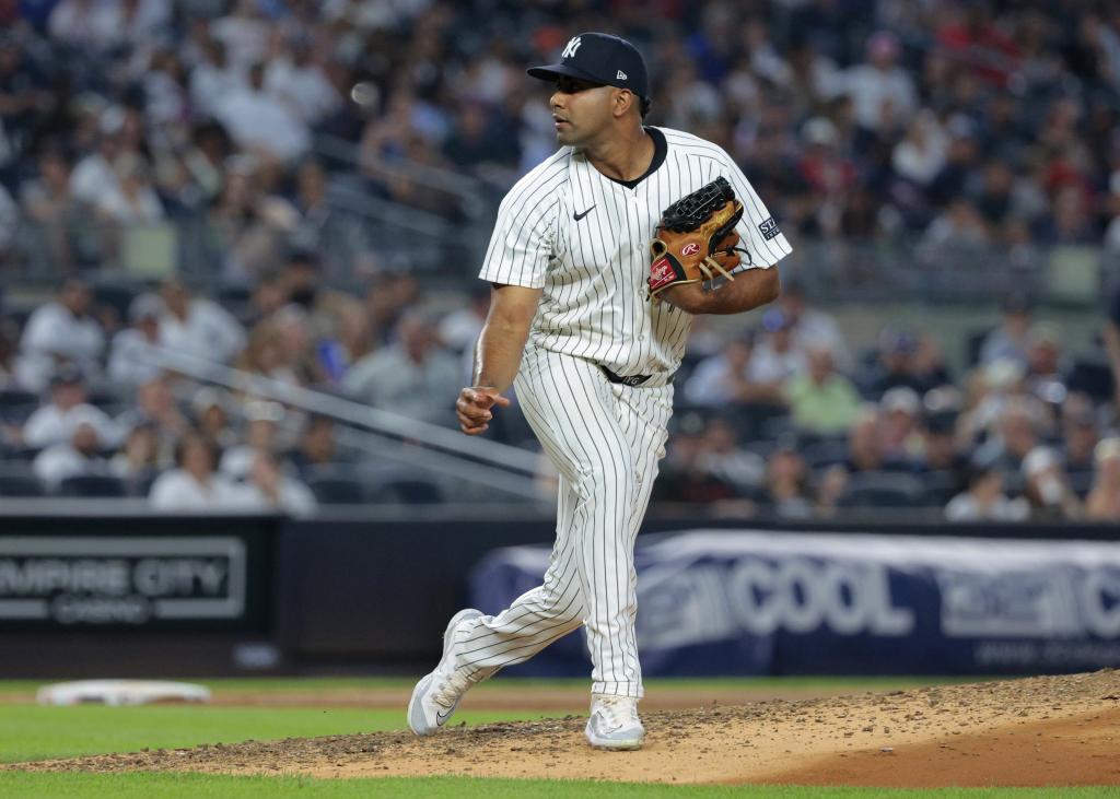 Yoendrys Gomez threw 4 ²/₃ scoreless innings in the Yankees' loss to the Braves.