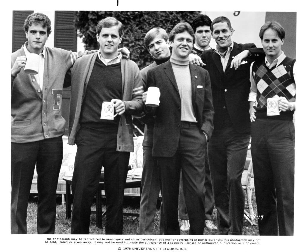 Actors on the set of "Animal House" in 1978.