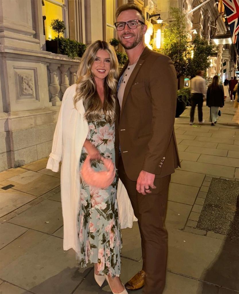 Haley Alonso and Pete Alonso in London.