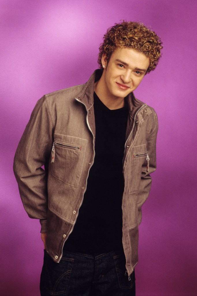 Justin Timberlake in a *NSYNC photoshoot