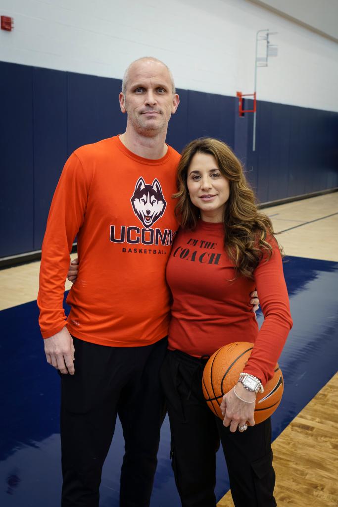 Danny Hurley and Andrea Hurley in Storrs, CT. 