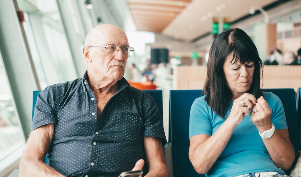 couple in airport