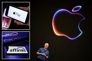 Apple CEO Tim Cook and Affirm logo