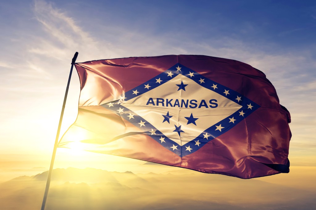 Arkansas flag.