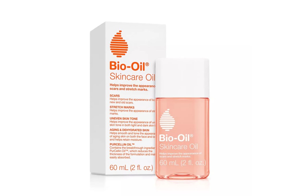 A bottle of skincare oil named Biooil