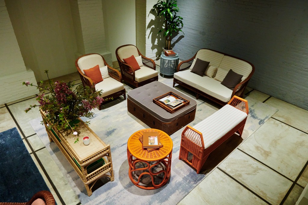 A group of furniture showcased at Bonacina at E.R. Butler & Co event, photographed by Michael Tessier