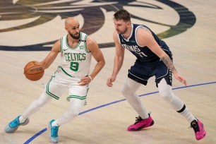 The Celtics are one win away from an NBA title.