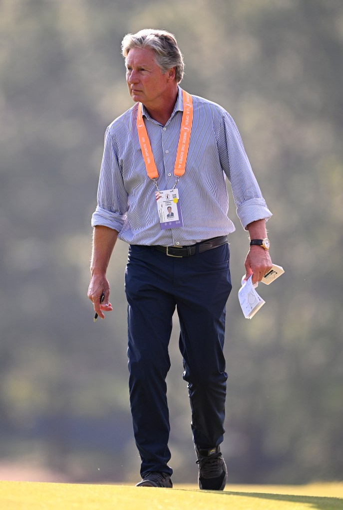 Brandel Chamblee of NBC Sports walks the course during the first round of the U.S. Open at Pinehurst Resort on June 13, 2024 in Pinehurst, North Carolina.  