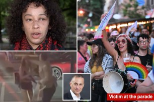 brooklyn woman allegedly slugged by banker at Pride parade