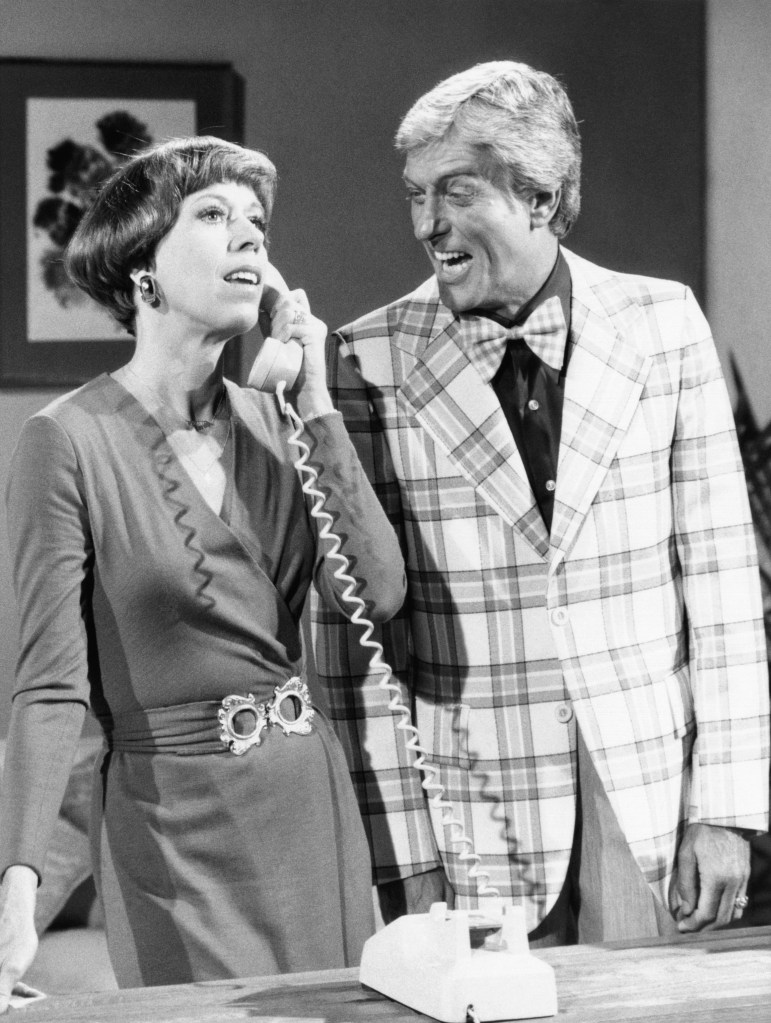 Carol Burnett and Dick Van Dyke on "The Carol Burnett Show." 