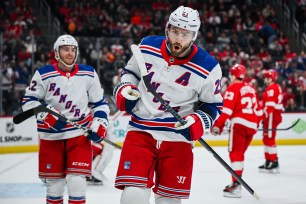 The Sharks claimed Barclay Goodrow off waivers from the Rangers on Wednesday.