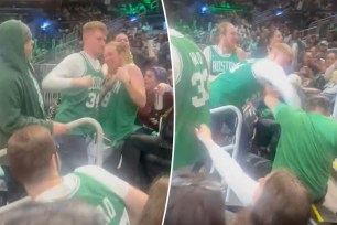 Celtics fans brawl at NBA Finals watch party in nasty scene at TD Garden