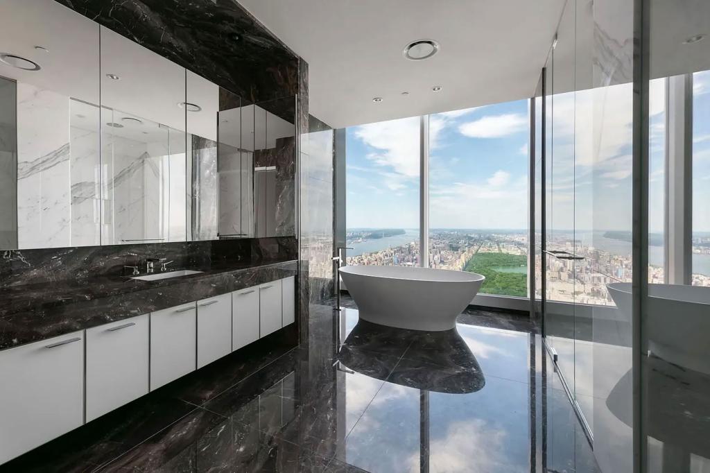 A bath with a view.