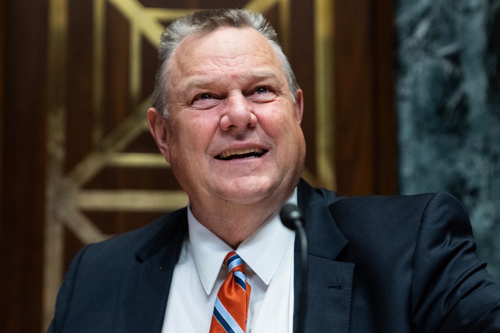 Chairman Sen. Jon Tester, D-Mont., arriving for the Senate Appropriations Subcommittee on Defense hearing on the Fiscal Year 2025 Budget Request for the National Guard and Reserves