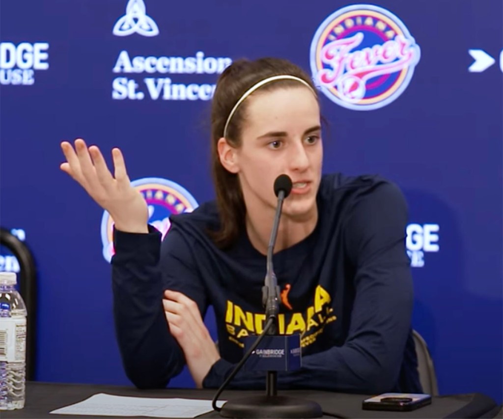 Caitlin Clark talks about the Fever's growth and high expectations from critics after the Fever beat the Mystics to win three straight games on June 19, 2024. 