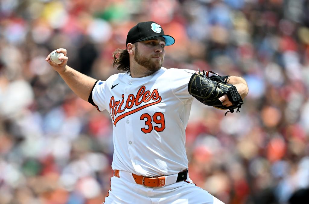 Corbin Burnes #39 of the Baltimore Orioles 