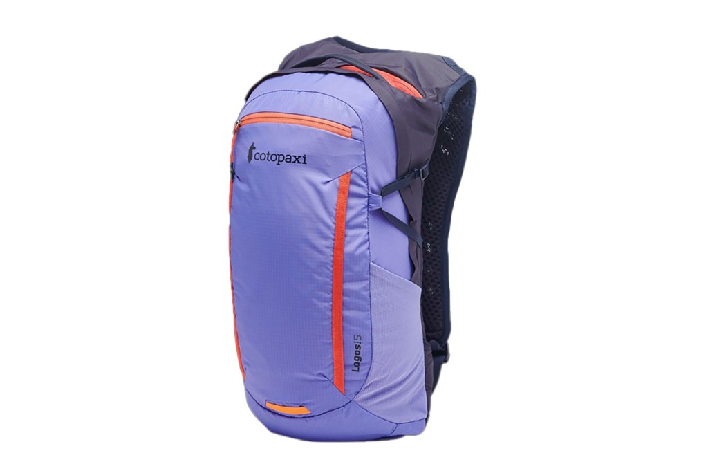 puple hiking pack