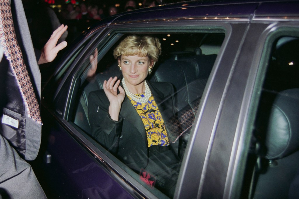 Princess Diana in London in April 1993